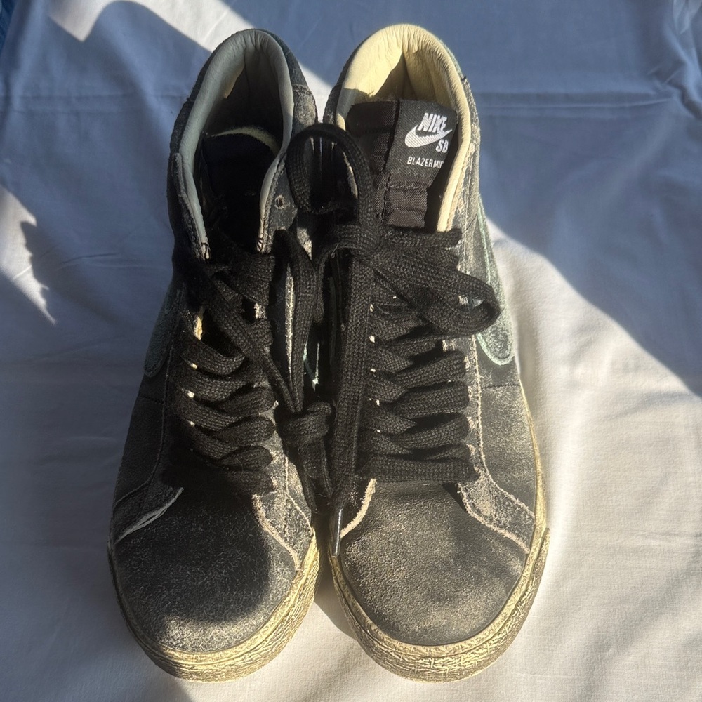 Nike SB Blazer Mid Black and White Sneakers